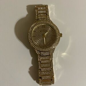 Michael Kors Gold Crystal Pavé Bracelet Watch